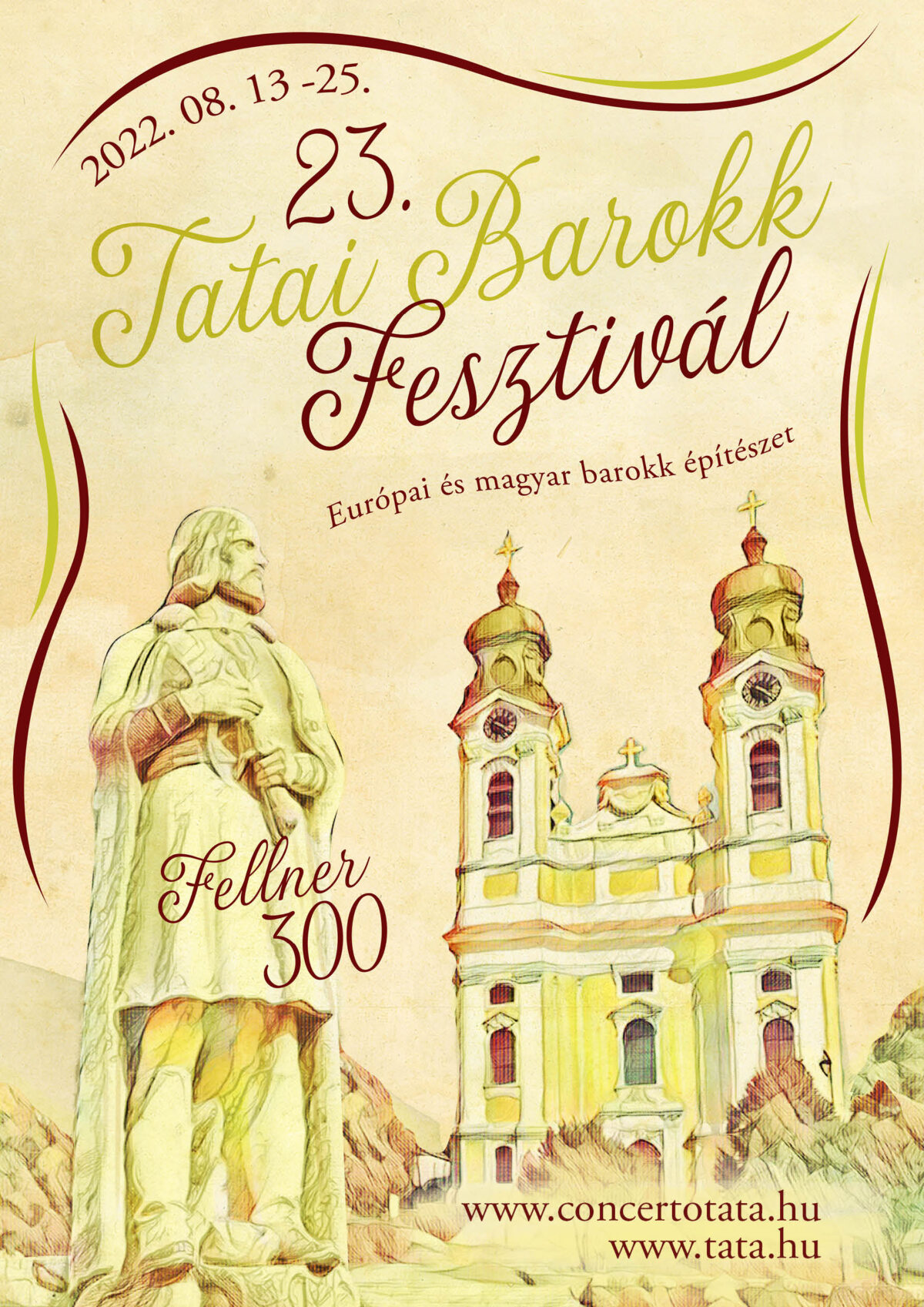Kiemelt kép a 23. Tatai Barokk Fesztivál augusztus 13-tól 25-ig című bejegyzéshez