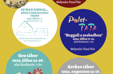 Kiemelt kép a Elérhetőek a tatai múzeum nyári táborai című bejegyzéshez