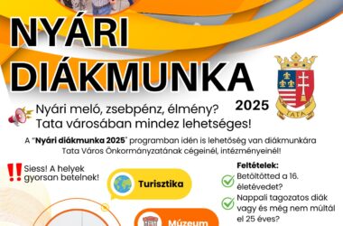 Kiemelt kép a Nyári diákmunka – már lehet jelentkezni című bejegyzéshez
