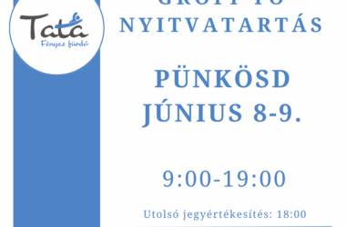 Kiemelt kép a Pünkösdi nyitvatartás a Városkapu Zrt. létesítményeiben című bejegyzéshez