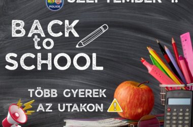 Kiemelt kép a Kezdődik az iskola, legyünk körültekintőbbek az utakon! című bejegyzéshez