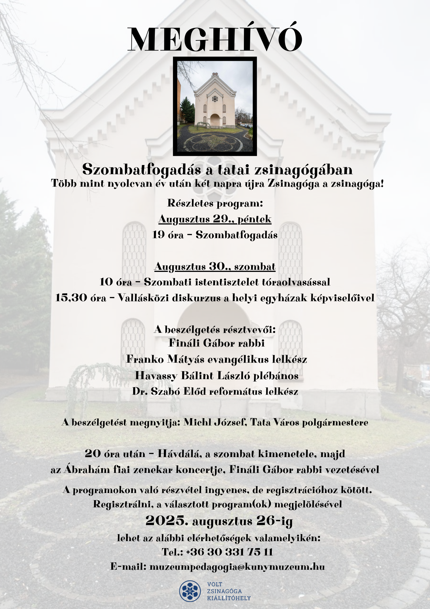 Az esemény hivatalos plakátja