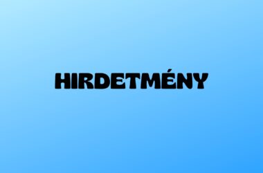 Kiemelt kép a Hirdetmény című bejegyzéshez