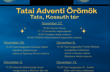 Kiemelt kép a Adventi Örömök a Kossuth téren november 27-től december 20-ig című bejegyzéshez