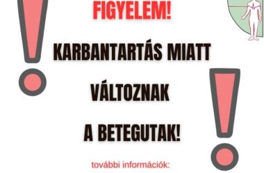 Kiemelt kép a Változnak a betegutak a vármegyei kórházban című bejegyzéshez