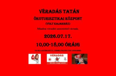 Kiemelt kép a Véradás július 17-én Tatán című bejegyzéshez