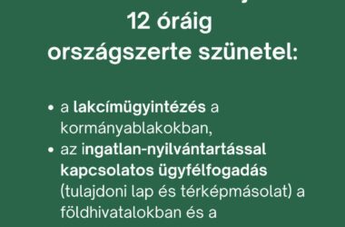 Kiemelt kép a Október 1-én változik az ügyintézés rendje a kormányablakokban című bejegyzéshez
