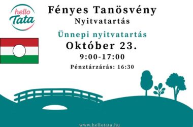 Kiemelt kép a A Városkapu Zrt. létesítményeinek nyitvatartása október 23-án című bejegyzéshez